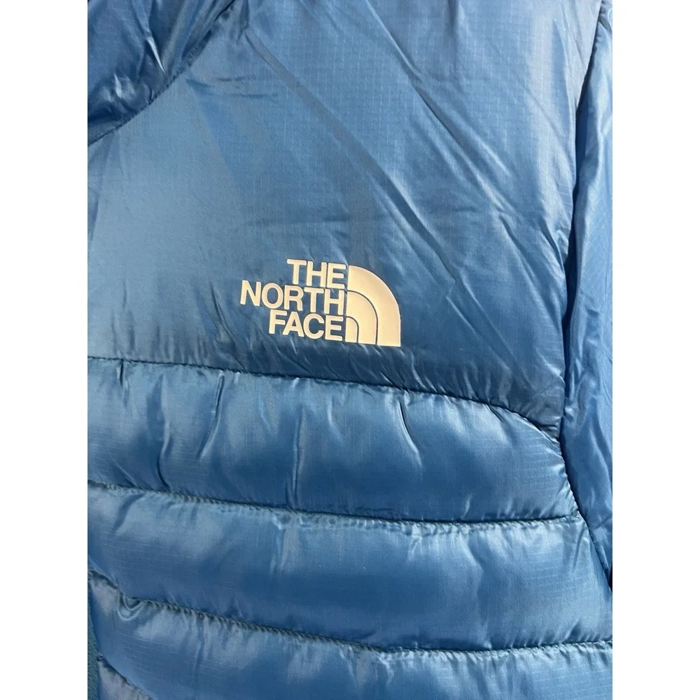 The North Face Mens L Blue Terra Peak Hoodie Puffer Jacket Nylon Shell NWT 2026